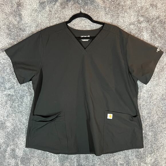 Carhartt Tops - Carhartt Scrup Top Womens 2XL Black Force Work Modern Fit C12113